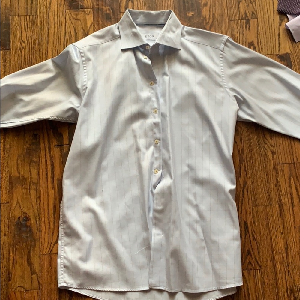Eton Blue Button Down